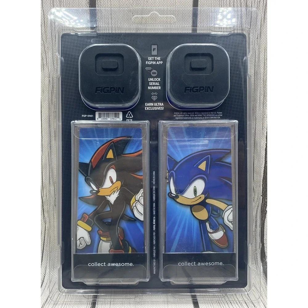 FiGPiN 2-Pack Target Exclusive SEGA Sonic The‎ Hedgehog #1351 & Shadow #1352